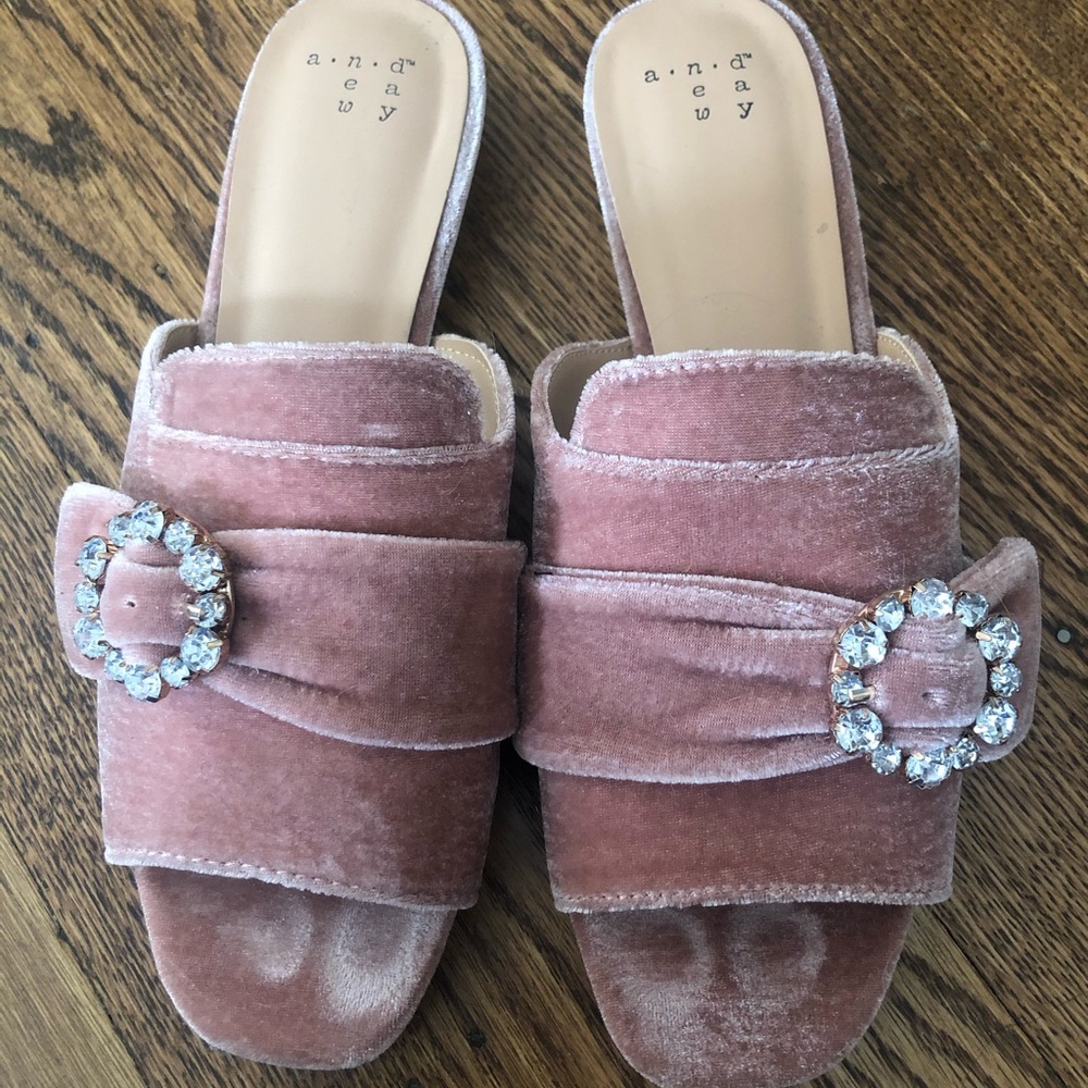 A New Day - Pink Open Toe Mule - Size 7